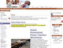 Tablet Screenshot of foxesmusic.com